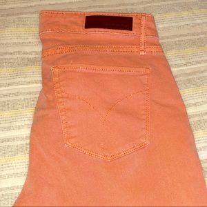 Calvin Klein Cropped skinny salmon color jeans